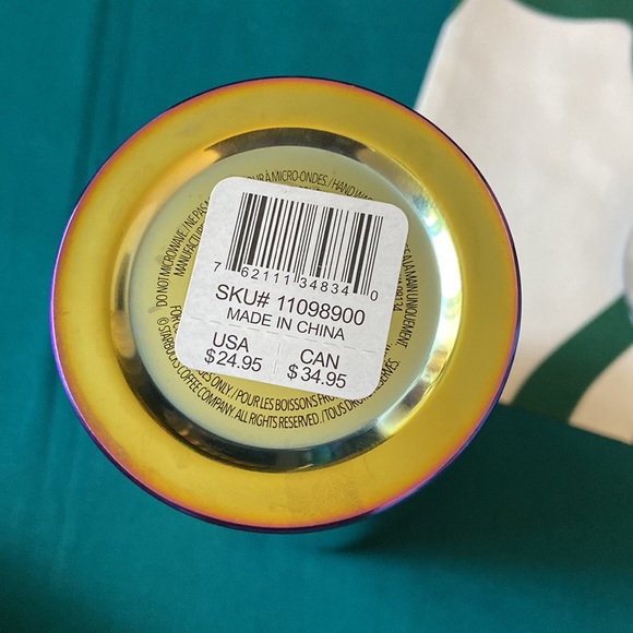 Starbucks OG Stainless Steel Oil Slick Venti - Picture 3 of 3